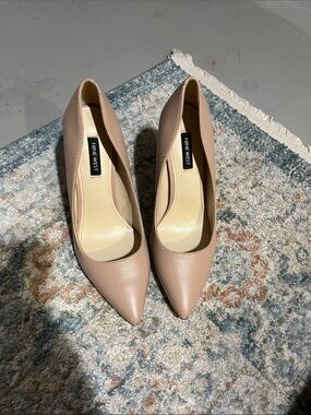 Nine West Blush Pointed-Toe Leather Pumps